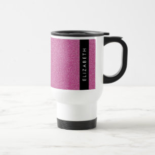 Mug De Voyage Parties scintillant rose, Arrière - plan Parties s