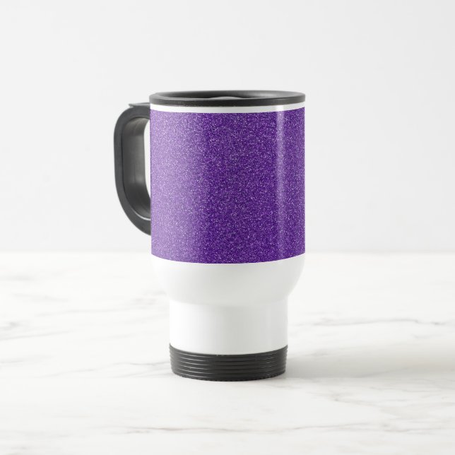 Mug De Voyage Parties scintillant violette, Étincelle, Arrière - (Devant gauche)