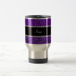 Mug De Voyage Parties scintillantes pourpres d'indigo pourpre