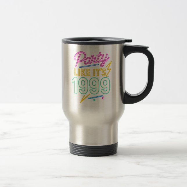 Mug De Voyage Party Like It’s 1999®™ – Neon Voltage (Droit)