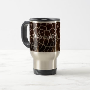 Mug De Voyage Paruline personnalisée avec poignée, couvercle et 