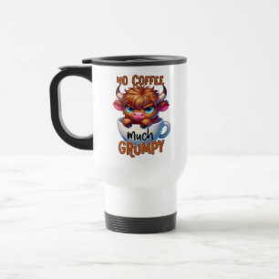 Mug De Voyage Pas de café beaucoup grincheux 