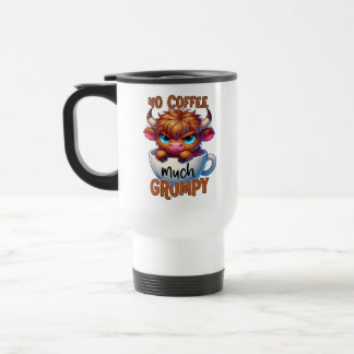 Mug De Voyage Pas de café beaucoup grincheux