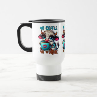 Mug De Voyage Pas de café, pas de travail