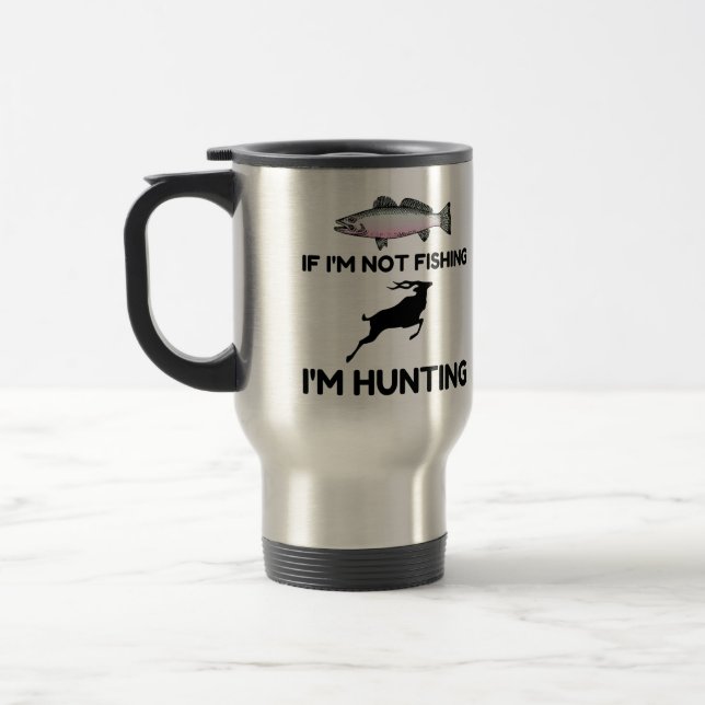 Mug De Voyage Pas de pêche, puis de chasse (Gauche)