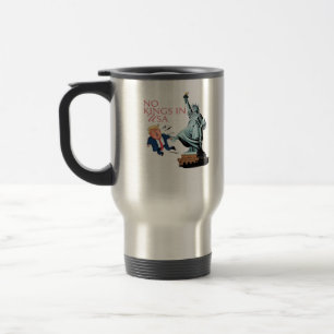 Mug De Voyage Pas de rois aux USA Statue donnant un coup de pied