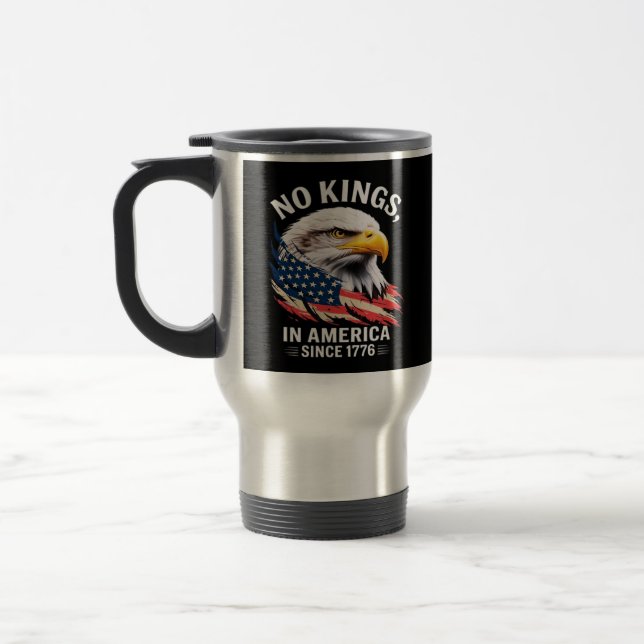 Mug De Voyage Pas de rois en Amérique Graphique Rétro Classique (Gauche)