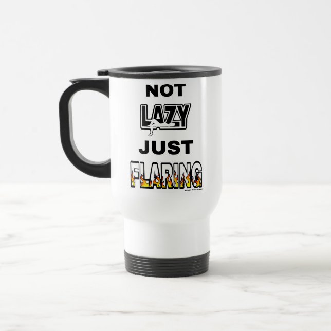 MUG DE VOYAGE PAS GÊNÉ JUSTE ÉCLATANT (Gauche)