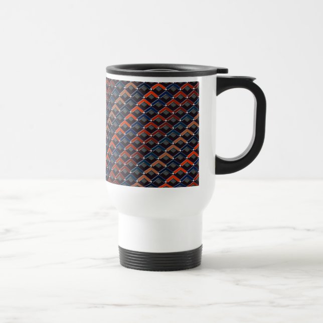 Mug De Voyage Pas Karo en zigzag coloré (Droite)