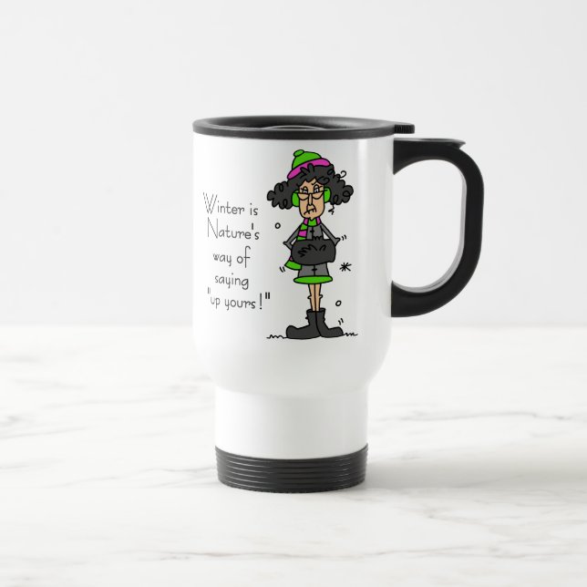 Mug De Voyage Pas un fan d'hiver (Droite)