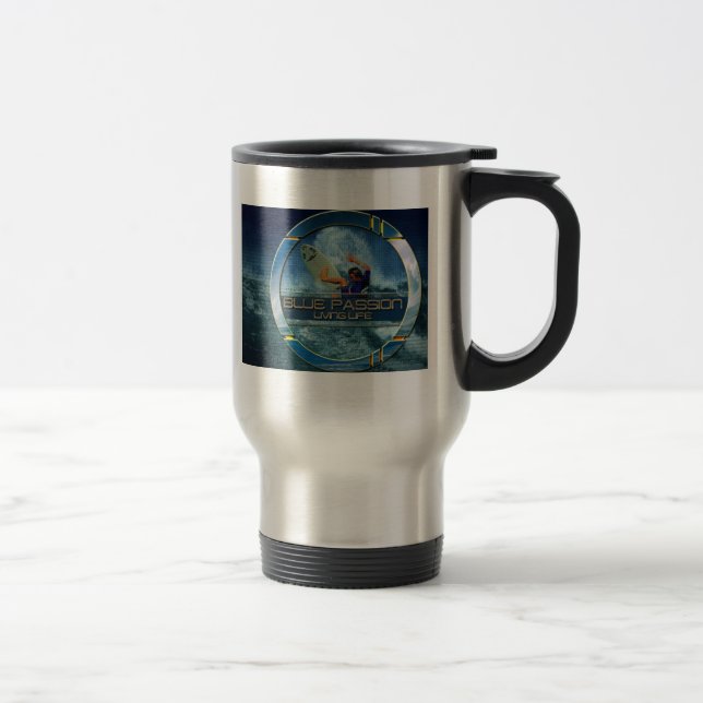 Mug De Voyage passion bleue (Droit)