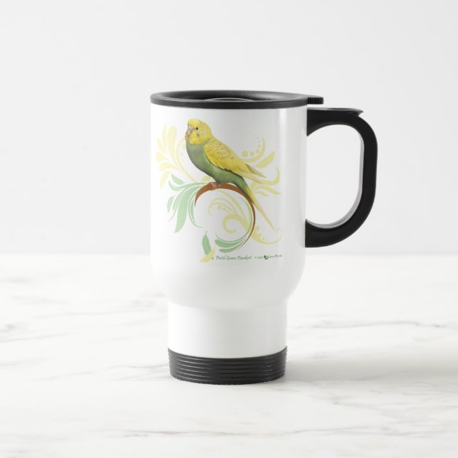 Mug De Voyage Pastel Green Parakeet (Droite)