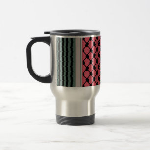Mug De Voyage Pastèque palestinienne Hatta Keffiyeh Kufiya Folk