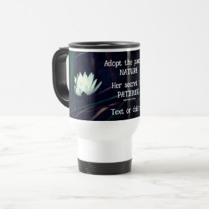 Mug De Voyage Patience Emerson Citation Inspirationnelle Lotus