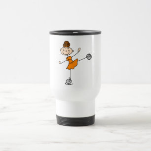 Mug De Voyage Patineuse artistique en robe orange T-shirts et Ca