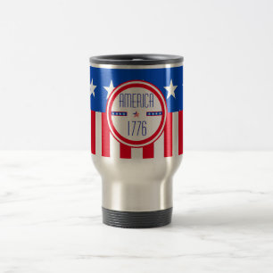 Mug de voyage patriotique américain 1776
