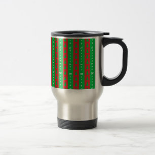 Mug De Voyage Patterns de Christma Tree