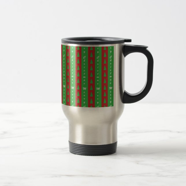 Mug De Voyage Patterns de Christma Tree (Droit)