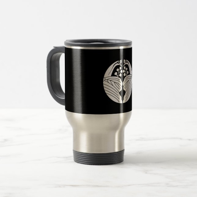 Mug De Voyage Paulownias en forme de grue bissectée (Devant gauche)