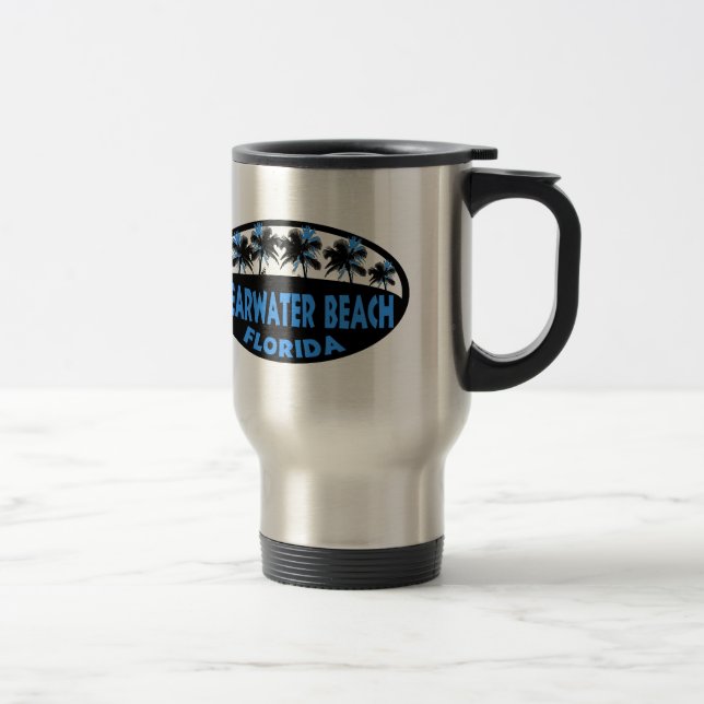 Mug De Voyage Paumes de la Floride de plage de Clearwater (Droit)