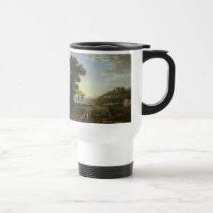 Mug De Voyage Paysage avec commerçants - Claude Lorrain