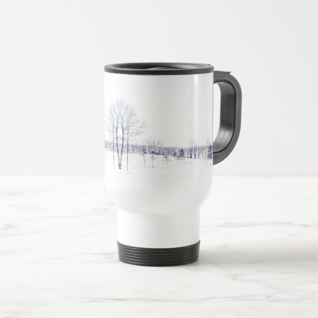 Mug De Voyage Paysage hivernal neige (Devant droit)