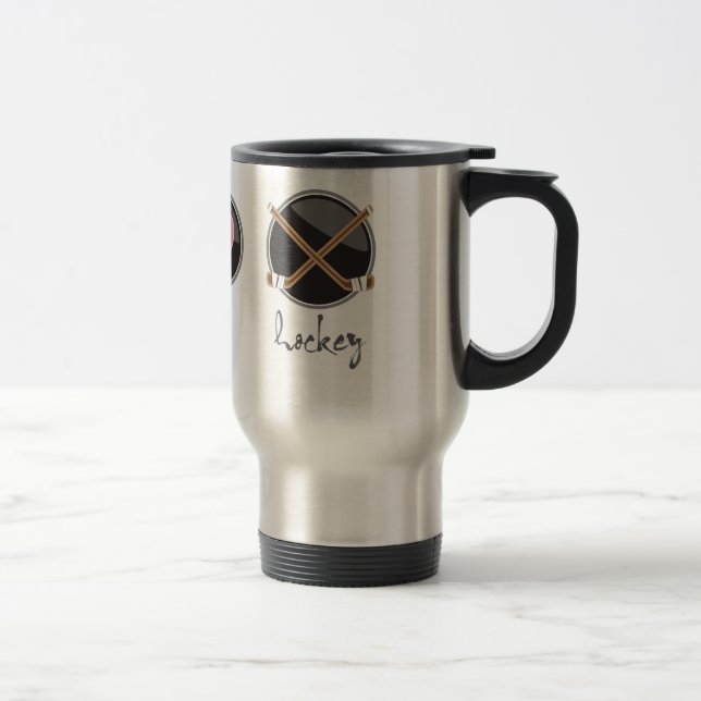 Mug De Voyage Peacelovehockey (Droit)