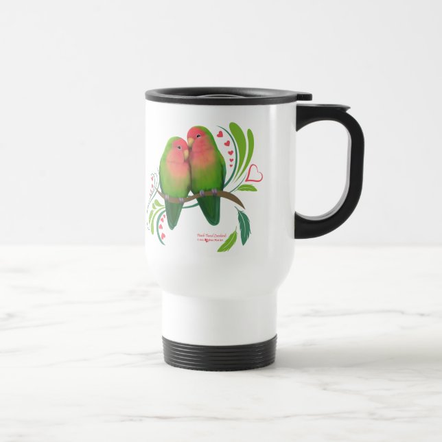 Mug De Voyage Peach Faced Inséparables (Droite)