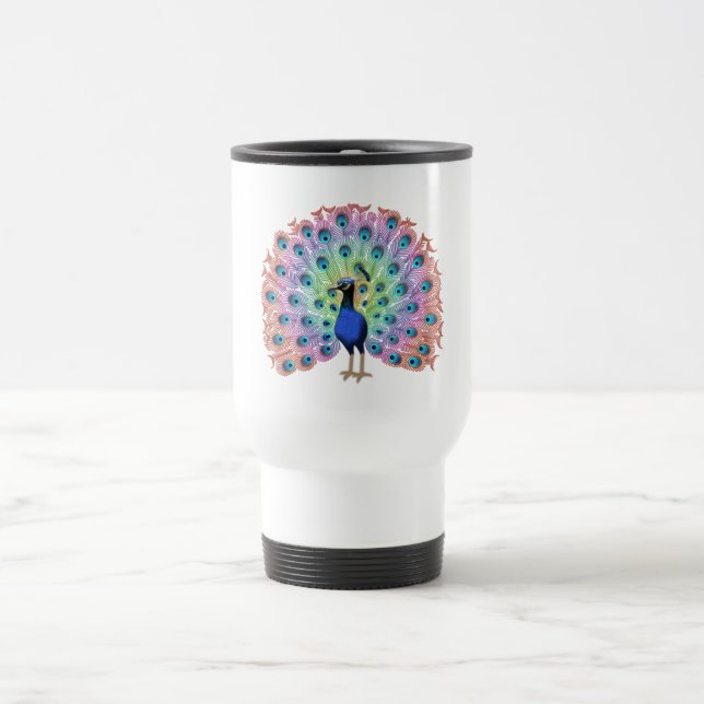 Mug De Voyage Peacock coloré (Centre)