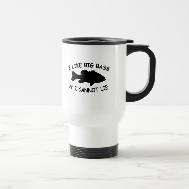Mug De Voyage Pêche au bar drôle (Droite)
