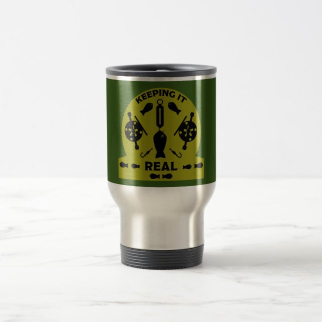 Mug De Voyage Pêche en rivière sauvage (Centre)