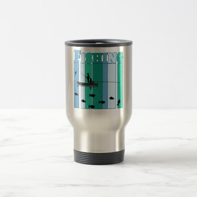 Mug De Voyage Pêche | Les meilleurs cadeaux de pêche (Centre)