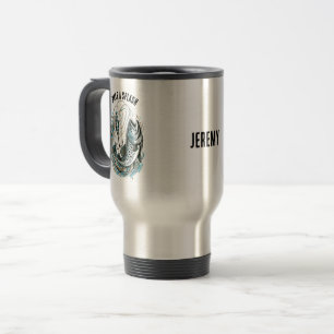 Mug De Voyage Pêcheur Faire Des éclaboussures