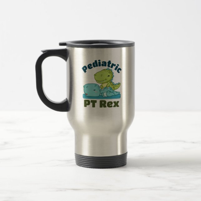 Mug De Voyage Pédiatrique PT Rex Thérapeute physique (Gauche)