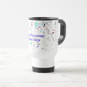 Mug De Voyage Peindre des échelles et des points Art Abstrait