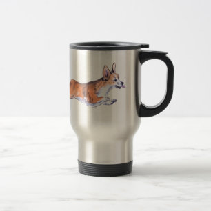 Mug De Voyage Peinture à suintement de Corgi