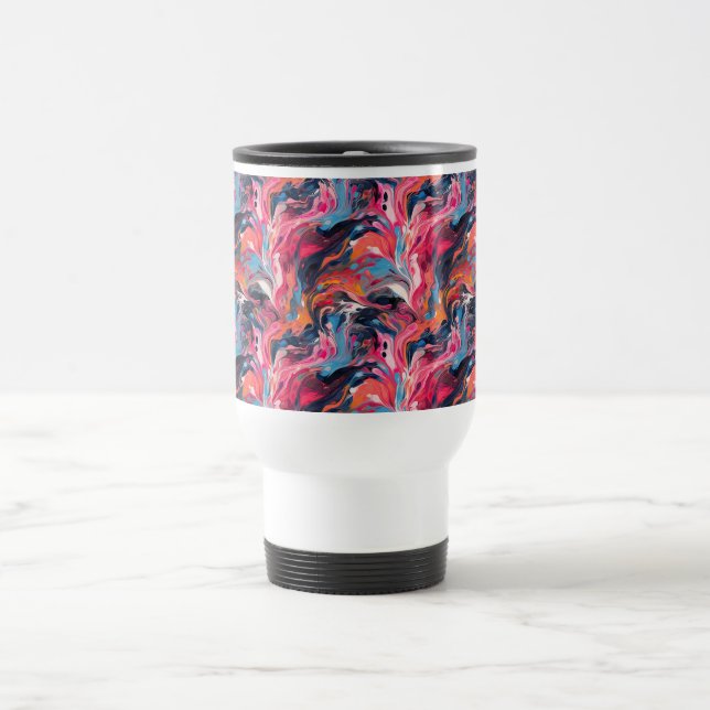 Mug De Voyage Peinture Abstraite 01 (Centre)