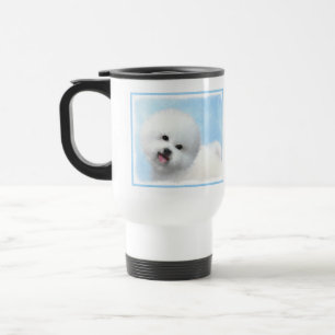 Mug De Voyage Peinture Bichon Frise - Cute Original Chien Art