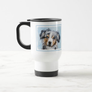 Mug De Voyage Peinture de berger américaine miniature - Chien Ar