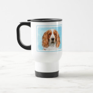 Mug De Voyage Peinture d'espagnol Welsh Springer - Art original 