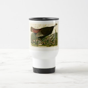 Mug De Voyage Peinture d'oiseaux sauvages de Turquie Audubon