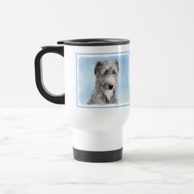 Mug De Voyage Peinture écossaise Deerhound - Cute Original Dog A (Gauche)