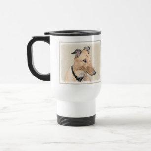 Mug De Voyage Peinture Greyhound - Cute Original Chien Art
