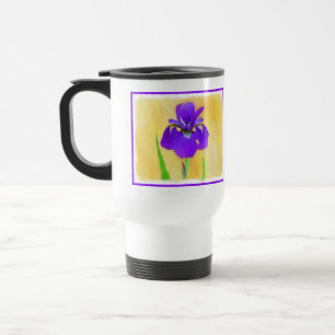 Mug De Voyage Peinture Iris à pois pourpre - Chien original mign