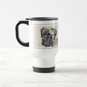 Mug De Voyage Peinture mastiff anglaise (Brindle) - Dog Art