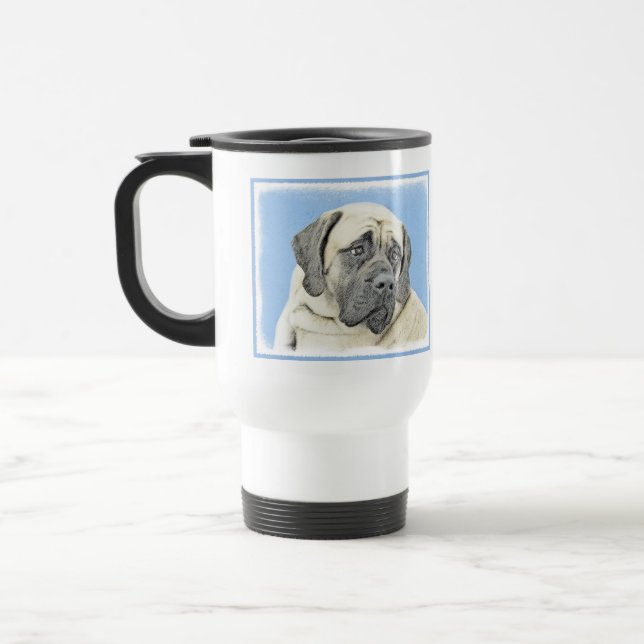 Mug De Voyage Peinture Mastiff (Fawn) anglaise - Art Chien origi (Gauche)