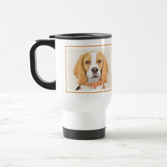 Mug De Voyage Peinture originale de chien Beagle Hound Art anima (Gauche)