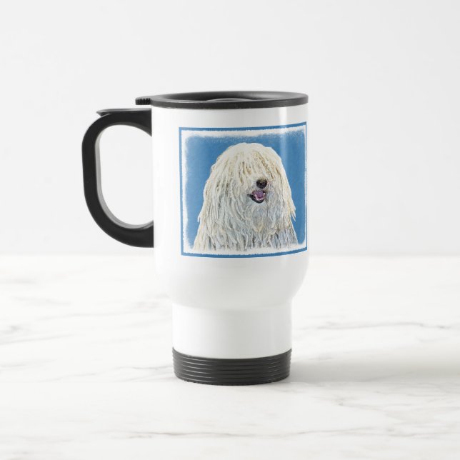 Mug De Voyage Peinture Puli - Cute Original Chien Art (Gauche)