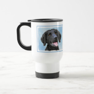 Mug De Voyage Peinture Retriever recouverte de boue - Art Chien