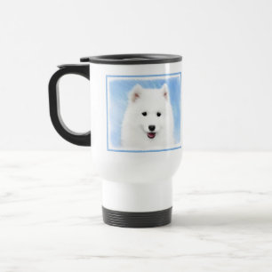 Mug De Voyage Peinture Samoyed Puppy - Jolie Art Original Chien